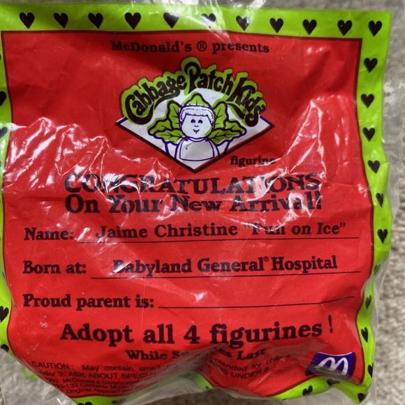 Vintage McDonald’s Cabbage Patch Kids Happy Meal Toys 1993 - Picture 4 of 7